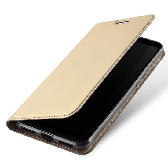 Dux Ducis Skin Pro series priekš Xiaomi Redmi 5 - Zelts - sāniski atverams maciņš ar magnētu un stendu (ādas maks, grāmatiņa, leather book wallet case cover stand)