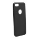 Forcell Soft Back Case priekš Apple iPhone 6 Plus / 6S Plus - Melns - matēts silikona apvalks (bampers, vāciņš, slim TPU silicone cover shell, bumper)