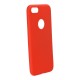 Forcell Soft Back Case priekš Apple iPhone XS Max - Sarkans - matēts silikona apvalks (bampers, vāciņš, slim TPU silicone cover shell, bumper)