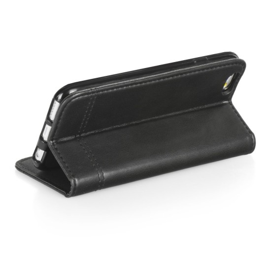 Prestige Book Case priekš LG K11 X410 - Melns - sāniski atverams maciņš ar stendu (ādas maks, grāmatiņa, leather book wallet case cover stand)