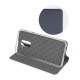 Smart Venus Book Case priekš LG Q7 Q610 - Tumši Zils - sāniski atverams maciņš ar stendu (ādas maks, grāmatiņa, leather book wallet case cover stand)