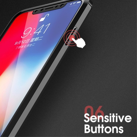 IPAKY Carbon Fibre Brushed TPU Case priekš Apple iPhone XR - Melns - Triecienizturīgs silikona aizmugures apvalks (bampers, vāciņš, slim TPU silicone case shell cover, bumper)