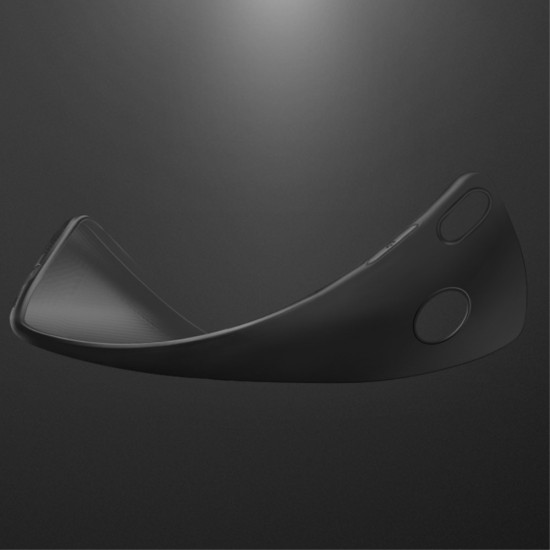 HOCO Fascination Series Matte TPU Case priekš Apple iPhone XS Max - Melns - matēts silikona apvalks (bampers, vāciņš, slim silicone cover shell, bumper)