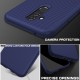 Twill Texture Silicone Mobile Phone Cover Shell priekš Huawei Mate 20 Lite - Tumši Zils - triecienizturīgs silikona aizmugures apvalks (bampers, vāciņš, slim TPU silicone case shell cover, bumper)