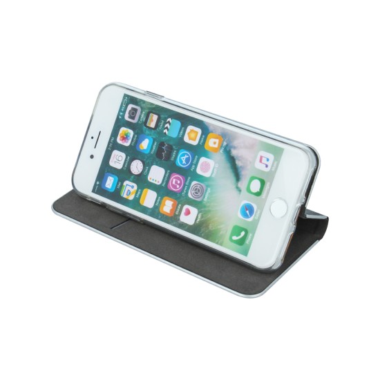 Smart Venus Book Case priekš Apple iPhone XS Max - Melns - sāniski atverams maciņš ar stendu (ādas maks, grāmatiņa, leather book wallet case cover stand)