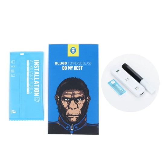 Mr. Monkey 5D (UV Glue) Tempered Glass protector priekš Samsung Galaxy S8 Plus G955 - Ekrāna Aizsargstikls / Bruņota Stikla Aizsargplēve (Full screen size curved)