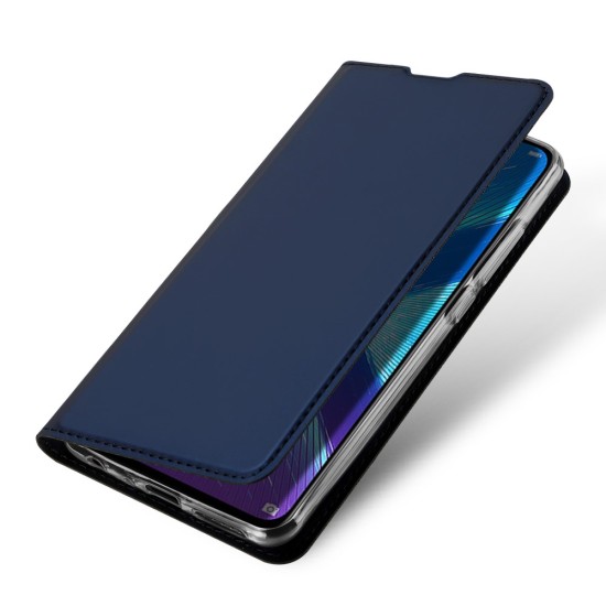 Dux Ducis Skin Pro series priekš Huawei Honor 8X - Tumši Zils - sāniski atverams maciņš ar magnētu un stendu (ādas maks, grāmatiņa, leather book wallet case cover stand)