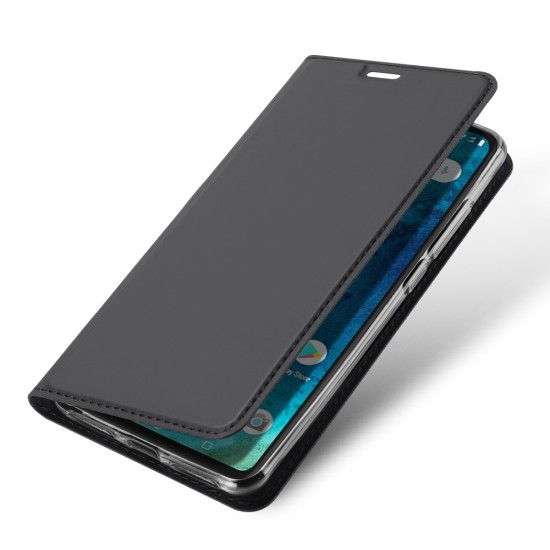 Dux Ducis Skin Pro series priekš Xiaomi Redmi Note 6 Pro - Tumši Pelēks - sāniski atverams maciņš ar magnētu un stendu (ādas maks, grāmatiņa, leather book wallet case cover stand)