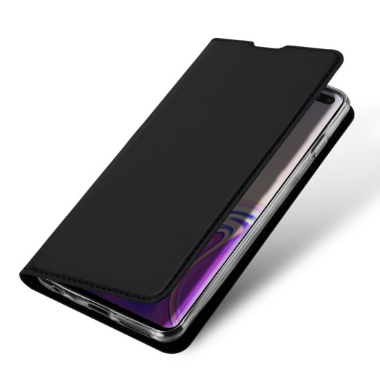 Dux Ducis Skin Pro series priekš Samsung Galaxy S10 G973 - Melns - sāniski atverams maciņš ar magnētu un stendu (ādas maks, grāmatiņa, leather book wallet case cover stand)