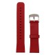 20mm Classic Buckle Genuine Leather Watchband - Sarkans - dabīgas ādas siksniņas (jostas) priekš pulksteņiem
