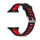 Dual Color Silicone Watch Band для Apple Watch 38 / 40 / 41 mm - Чёрный/Красный - силиконовый ремешок для часов