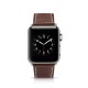 Top Layer Cowhide Leather Watch Band priekš Apple Watch 38 / 40 / 41 mm - Brūns - dabīgas ādas siksniņas (jostas) priekš pulksteņiem