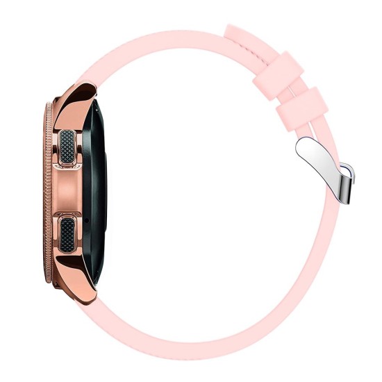 20mm Twill Texture Silicone Watchband Strap - Розовый - силиконовый ремешок для часов