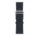Genuine Leather Watch Band для Apple Watch 42 / 44 / 45 mm / Ultra 49 mm - Тёмно Синий - ремешок для часов из натуральной кожи