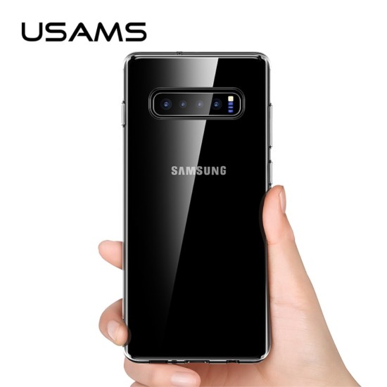 USAMS Primary Color Series Transparent Clear TPU Case priekš Samsung Galaxy S10e / S10e EE G970 - Caurspīdīgs - silikona aizmugures apvalks (bampers, vāciņš, slim TPU silicone case cover, bumper)