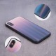 Aurora Glass Back Case priekš Huawei Y7 (2019) - Brūns / Melns - silikona un stikla aizmugures apvalks (bampers, vāciņš, TPU back cover, bumper shell)