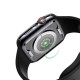 Usams Plated TPU Protector Cover priekš Apple Watch Series 4 / 5 / 6 / SE (44mm) / 7 (45mm) - Caurspīdīgs - silikona pulksteņu apvalks