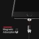 Usams 1M U-Sure Magnet US-SJ293 2.1A USB to Type-C cable - Melns - USB-C magnētisks lādēšanas kabelis / vads