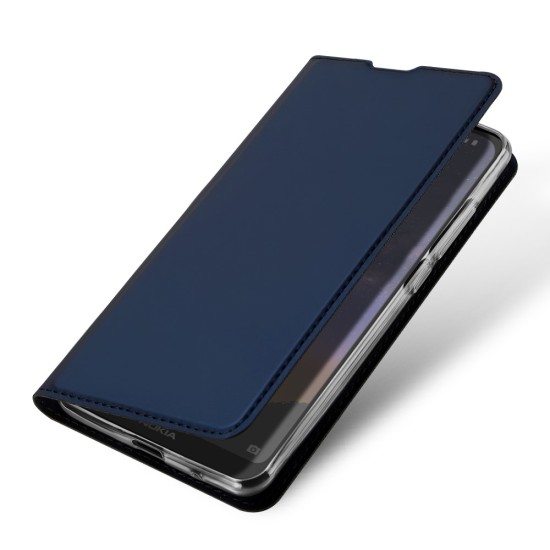 Dux Ducis Skin Pro series priekš Nokia 2.2 - Tumši Zils - sāniski atverams maciņš ar magnētu un stendu (ādas maks, grāmatiņa, leather book wallet case cover stand)