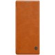NILLKIN Qin Series Card Holder Leather Case priekš Sony Xperia 1 J9110 - Brūns - sāniski atverams maciņš (ādas maks, grāmatiņa, leather book wallet case cover)