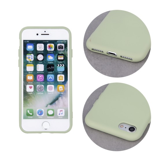 OEM Silicone Back Case (Microfiber Soft Touch) priekš Apple iPhone 11 Pro - Zaļš - matēts silikona aizmugures apvalks