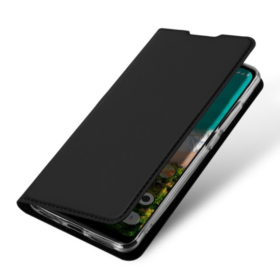 Dux Ducis Skin Pro series priekš Xiaomi Mi A3 - Melns - sāniski atverams maciņš ar magnētu un stendu (ādas maks, grāmatiņa, leather book wallet case cover stand)
