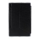 (prece ar defektu) Silk Texture Stand Leather Tablet Protective Case priekš Samsung Galaxy Tab S6 T860 / T865 - Melns - sāniski atverams maciņš ar stendu