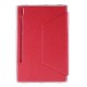 Silk Texture Stand Leather Tablet Protective Case priekš Samsung Galaxy Tab S6 T860 / T865 - Sarkans - sāniski atverams maciņš ar stendu