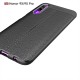 Litchi Skin PU Leather Coated TPU Mobile Phone Case priekš Huawei P Smart Pro (2019) - Melns - ādas imitācijas triecienizturīgs silikona aizmugures apvalks (maciņš, bampers, vāciņš, slim cover, bumper, back case)