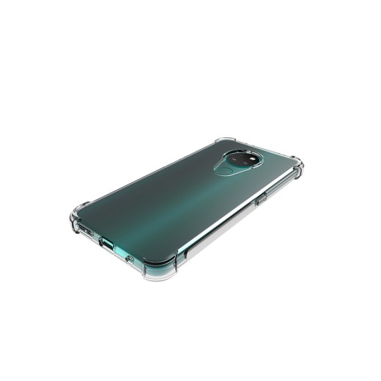 Shockproof Anti-slip TPU Protective Phone Case для Nokia 6.2 / 7.2 - Прозрачный - противоударная силиконовая накладка / бампер