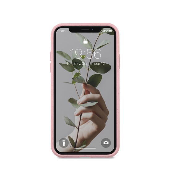 Forever Bioio Organic Back Case priekš Apple iPhone 11 Pro - Rozā - matēts silikona aizmugures apvalks / vāciņš no bioloģiski sadalītiem salmiem