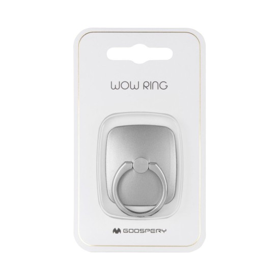 Mercury Wow Ring Holder - Pelēks - Universālais gredzens-turētājs telefonam