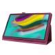 Litchi Texture Leather Stand Protective Case priekš Samsung Galaxy Tab A 10.1 (2019) T510 / T515 - Violets - sāniski atverams maciņš ar stendu