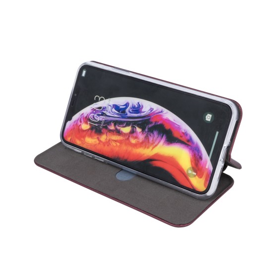Smart Diva для Huawei P40 Lite E - Бордовый - чехол-книжка со стендом / подставкой (кожаный чехол книжка, leather book wallet case cover stand)