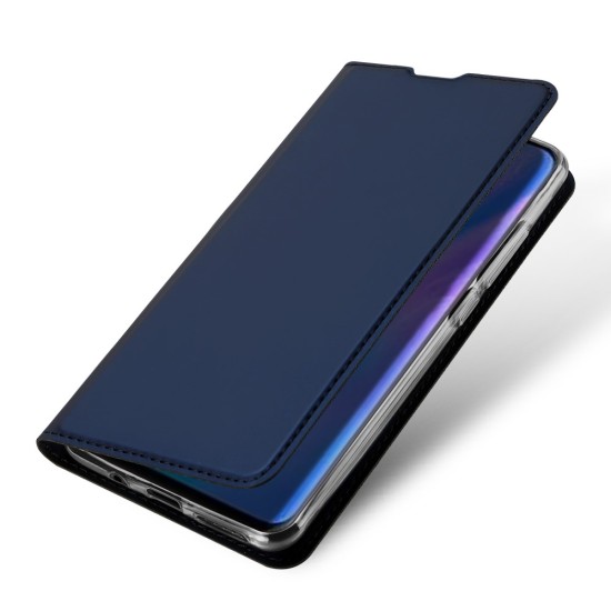 Dux Ducis Skin Pro series для Huawei P30 Lite - Тёмно Синий - чехол-книжка с магнитом и стендом / подставкой (кожаный чехол-книжка, leather book wallet case cover stand)