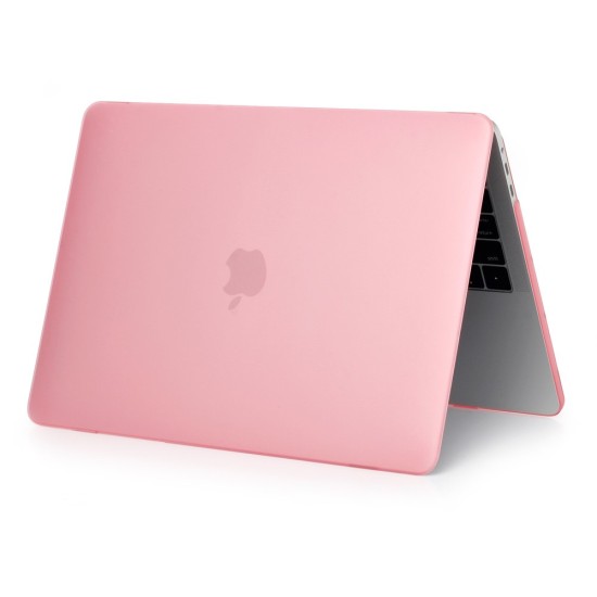 Matte Plastic Protective Case priekš Apple MacBook Air 13-inch (2018 / 2019) A1932; (2020) A2179; M1 (2020) A2337 - Rozā - matēts plastikas no abām pusēm apvalks / maciņš