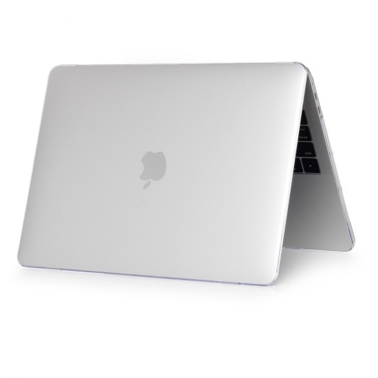 Matte Plastic Protective Case priekš Apple MacBook Pro 13-inch (2016 - 2022) A1706 / A1708 / A1989 / A2159 / A2251 / A2289 / A2338 - Caurspīdīgs - matēts plastikas no abām pusēm apvalks / maciņš