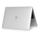 Matte Plastic Protective Case priekš Apple MacBook Pro 13-inch (2016 - 2022) A1706 / A1708 / A1989 / A2159 / A2251 / A2289 / A2338 - Caurspīdīgs - matēts plastikas no abām pusēm apvalks / maciņš