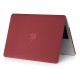 Matte Plastic Protective Case priekš Apple MacBook Pro 13-inch (2016 - 2022) A1706 / A1708 / A1989 / A2159 / A2251 / A2289 / A2338 - Bordo - matēts plastikas no abām pusēm apvalks / maciņš