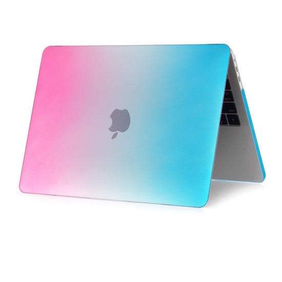 Matte Plastic Protective Case priekš Apple MacBook Pro 13-inch (2016 - 2022) A1706 / A1708 / A1989 / A2159 / A2251 / A2289 / A2338 - Daudzkrāsains - matēts plastikas no abām pusēm apvalks / maciņš