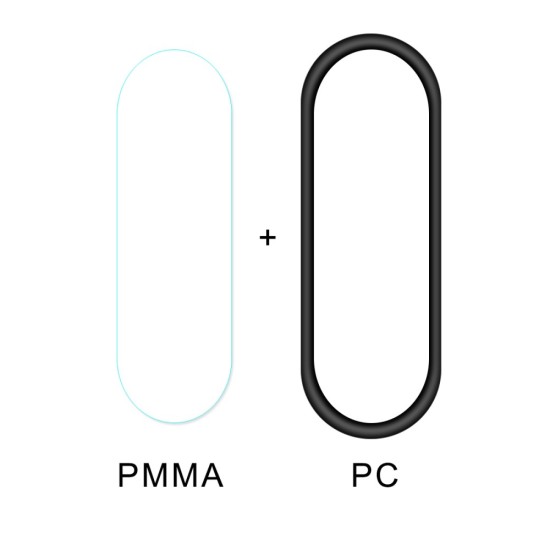 Hat Prince 3D PC Edge / PMMA Tempered Glass Screen Film priekš Xiaomi Mi Smart Band 4 - Ekrāna aizsargstikls viedpulksteņiem