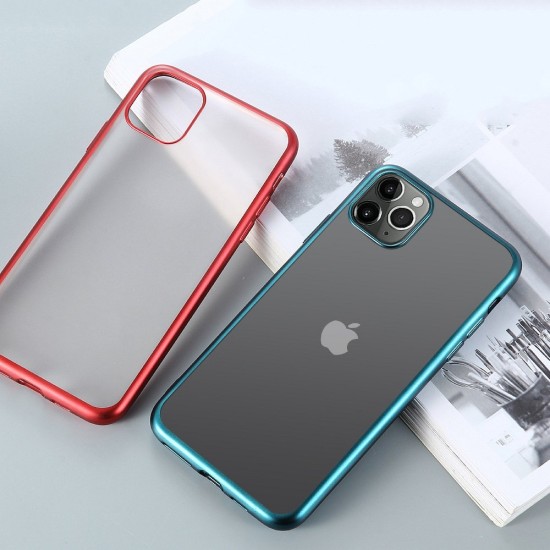 Forcell New Electro Matt TPU Back Case priekš Apple iPhone 12 / 12 Pro - Sarkans - silikona aizmugures apvalks / bampers-vāciņš