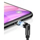 Usams 1M U59 Magnet 2.1A USB to Lightning cable - Melns - Apple iPhone / iPad magnētisks uzlādes kabelis / vads