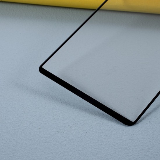 RURIHAI 2.5D Full Glue Tempered Glass protector priekš Sony Xperia 5 II - Melns - Ekrāna Aizsargstikls / Bruņota Stikla Aizsargplēve