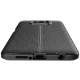 Litchi Skin PU Leather Coated TPU Mobile Phone Case для Xiaomi Poco X3 NFC / X3 Pro - Чёрный - противоударная силиконовая накладка с имитацией кожи / бампер-крышка