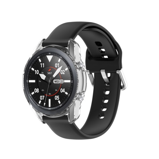 Hollow Transparent Anti-falling TPU Watch Cover priekš Samsung Galaxy Watch 3 41mm - Caurspīdīgs - silikona pulksteņu apvalks