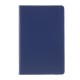 360 Rotary Litchi Skin Leather Cover w/ Stand priekš Samsung Galaxy Tab A7 (2020 / 2022) T500 / T505 / T509 - Tumši Zils - sāniski atverams maciņš ar stendu