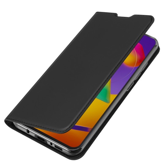 Dux Ducis Skin Pro series priekš Samsung Galaxy M51 M515 - Melns - sāniski atverams maciņš ar magnētu un stendu
