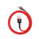 Baseus 0.5M Cafule 3A USB to Type-C cable - Красный - USB-C дата кабель / провод для зарядки