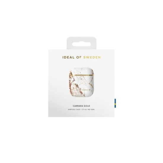 iDeal of Sweden Fashion Case priekš Apple Airpods Carrara Gold